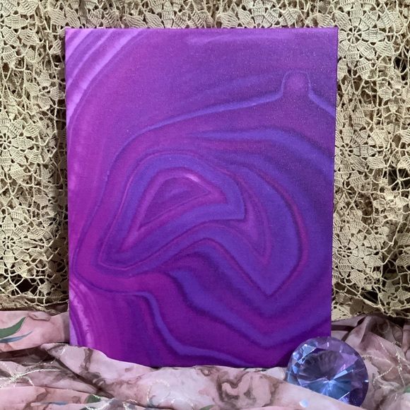 Macro Photo of Agate Taken by Me and Printed on Canvas - Picture 3 of 8